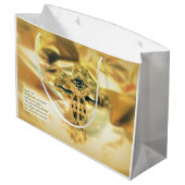 十字架と聖書の引用文 – キリスト教 ラージペーパーバッグ (裏面アングル)