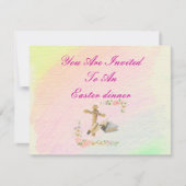 十字架と聖書 – 招待状 (正面)