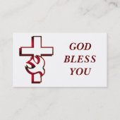 十字架と聖霊/聖霊幽霊 名刺 (裏面)