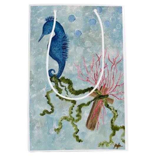 十字架にしがみつく ミディアムペーパーバッグ (正面)