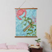 十字架につかむこと 吊り下げ型タペストリー (寝室)