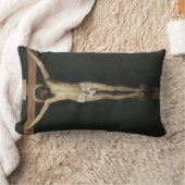 十字架につけられたキリスト（信仰）（ベラスケス） ランバークッション (ブランケット)