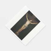 十字架につけられたキリスト（十字架上のイエス）（ゴヤ著） スタンダードランチョンナプキン (角)