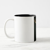 十字架につけられたキリスト(十字架上のイエス)(ゴヤ著) ツートーンマグカップ (左)