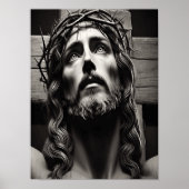 十字架につけられた救い主の最後の瞬間イエス ポスター (正面)