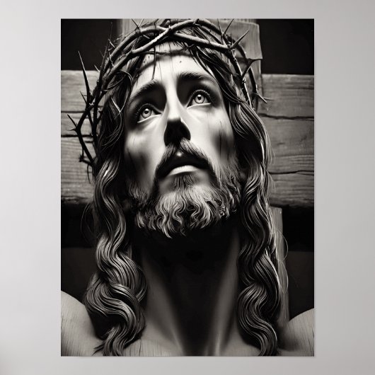 十字架につけられた救い主の最後の瞬間イエス ポスター (正面)