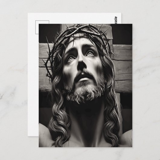 十字架につけられた救い主の最後の瞬間イエス ポストカード (正面/裏面)