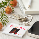 十字架にイエス様に感謝 キーホルダー (正面右)