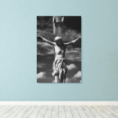 十字架にイエス キャンバスプリント (インサイチュ (ウッドフロア))