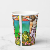 十字架にイエス 紙コップ (裏面)