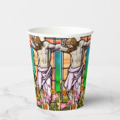 十字架にイエス 紙コップ (右)