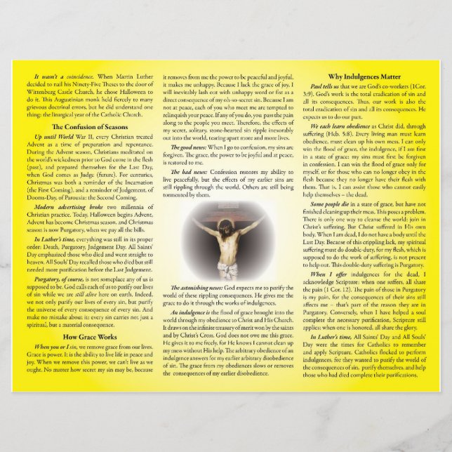 十字架にキリストを釘付け – 教えの贖罪 (正面)