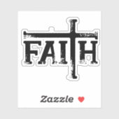 十字架に信仰! シール (シート)