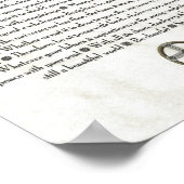 十字架に囲まれたデシデラタ ポスター (角)