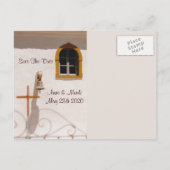 十字架のあるギリシャの教会 案内ポストカード (裏面)