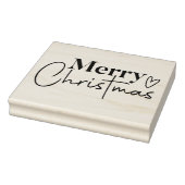 十字架のあるメリークリスマスのハート ラバースタンプ (スタンプ)
