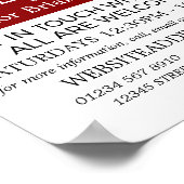 十字架のイエス、キリスト教聖書クラスの広告 ポスター (角)