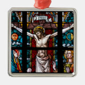 十字架のイエス メタルオーナメント (正面)