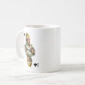 十字架のカードキングのイメージとマグカップ コーヒーマグカップ (正面左)