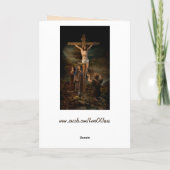 十字架のグリーティングカード カード (裏面)