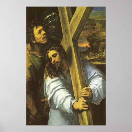十字架のポスターを貼ったイエス ポスター (正面)