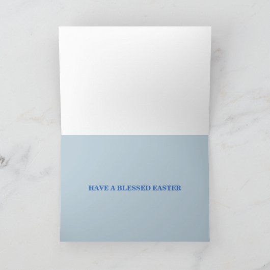 十字架の上のイエストは復活者に昇る シーズンカード (内部)