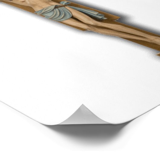 十字架の上のイエス・キリスト ポスター (角)