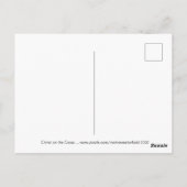 十字架の上のキリスト ポストカード (裏面)