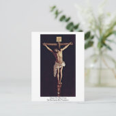 十字架の上のキリストZurbaran De Francisco ポストカード (スタンド正面)