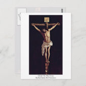 十字架の上のキリストZurbaran De Francisco ポストカード (正面/裏面)