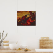 十字架の下に沈むキリスト ポスター (キッチン)