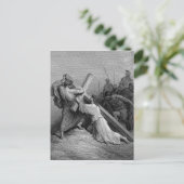 十字架の下に落ちるイエス ポストカード (スタンド正面)