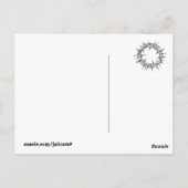 十字架の下に落ちるイエス ポストカード (裏面)