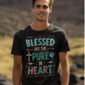 十字架の中で悟りを開く言葉 Tシャツ