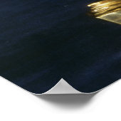 十字架の付いた遺骨紋章 ポスター (角)