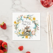 十字架の子羊I卵とフローラ復活祭 スタンダードカクテルナプキン (インサイチュ)