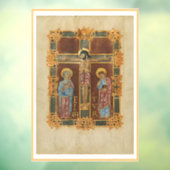 十字架の窓が貼り付く ウィンドウサイン (シート3)