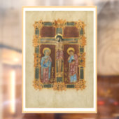 十字架の窓が貼り付く ウィンドウサイン (シート2)