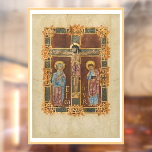 十字架の窓が貼り付く ウィンドウサイン (シート2)