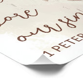 十字架の絵を描トーンの上のイエス ポスター (コーナー)