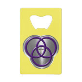 十字架の美しいキリスト教の三位一体リングや輪 クレジットカード栓抜き (正面)