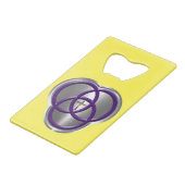 十字架の美しいキリスト教の三位一体リングや輪 クレジットカード栓抜き (正面アングル)