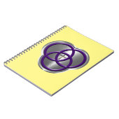 十字架の美しいキリスト教の三位一体リングや輪 ノートブック (左側)