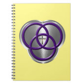 十字架の美しいキリスト教の三位一体リングや輪 ノートブック (正面)