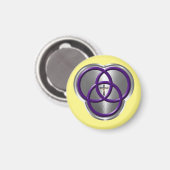 十字架の美しいキリスト教の三位一体リングや輪 マグネット (正面/裏面)