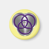 十字架の美しいキリスト教の三位一体リングや輪 マグネット (正面)