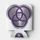 十字架の美しいキリスト教の三位一体リングや輪 缶クーラー (裏面)