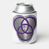 十字架の美しいキリスト教の三位一体リングや輪 缶クーラー (缶裏面)