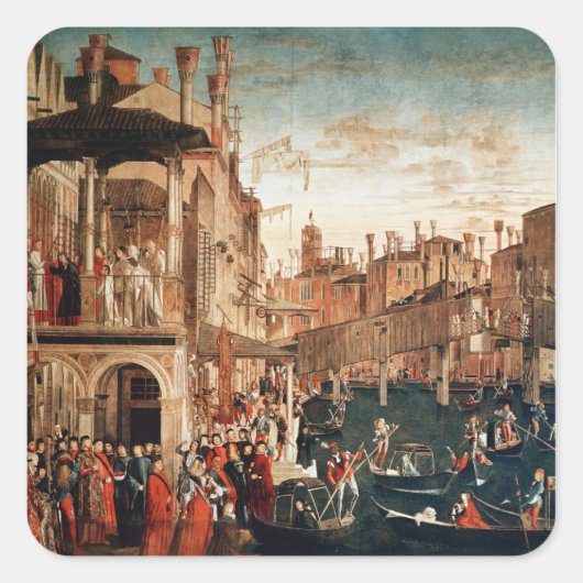 十字架の聖なる箱の奇跡 スクエアシール (正面)