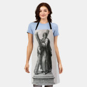 十字架の聖アンドリュー使徒の像 エプロン (着用した状態)